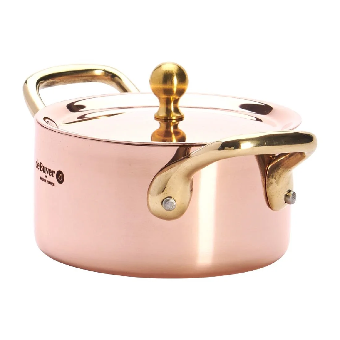 De Buyer Inocuivre Mini Saucepan with Brass Handles 10cm - Image 6