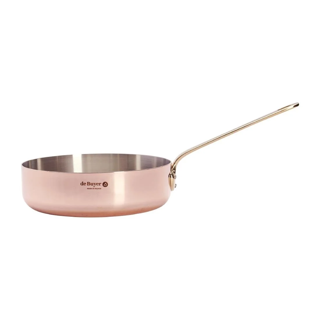 De Buyer Inocuivre Saute Pan Brass 24cm - Image 3