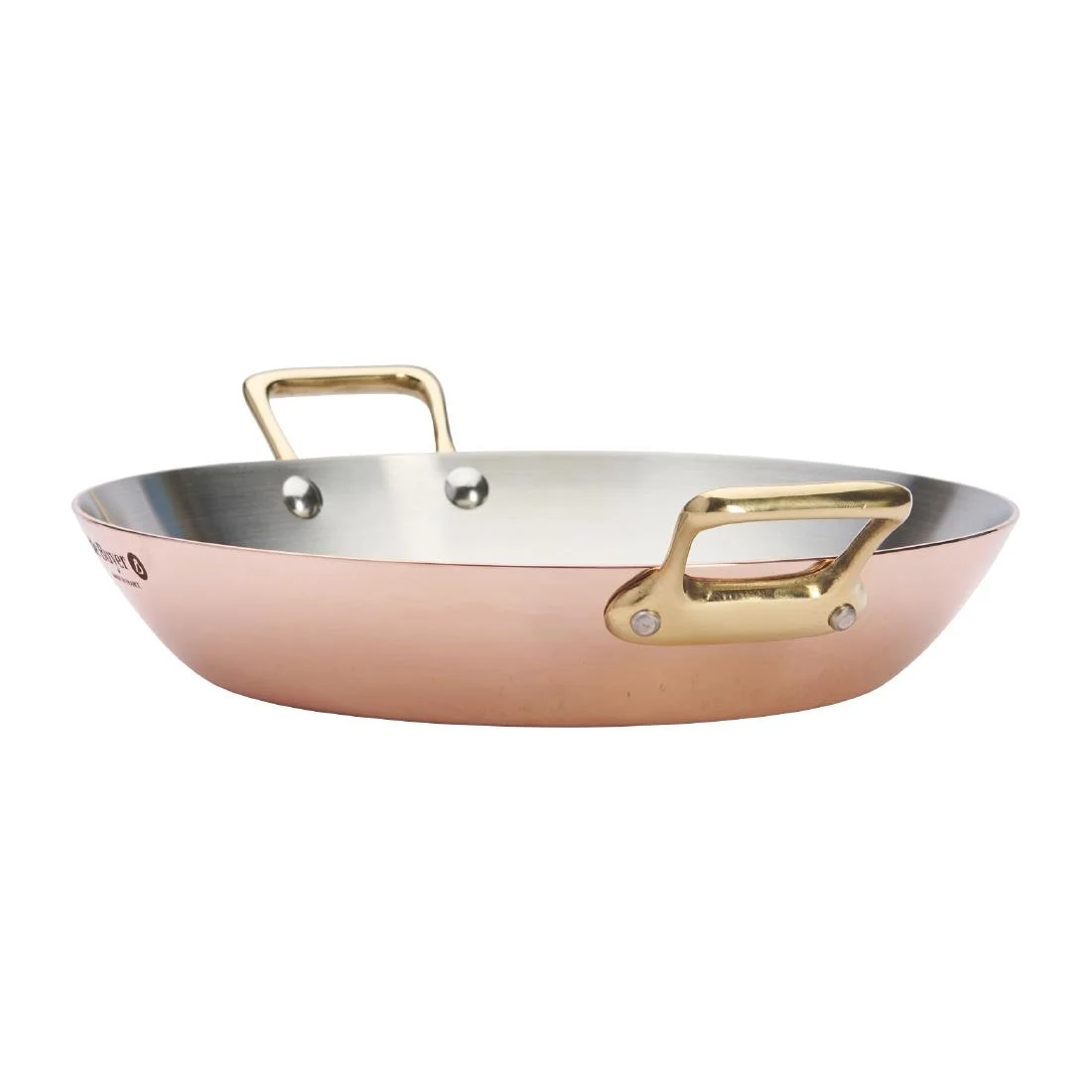 De Buyer Inocuivre Round Dish with Brass Handles 24cm - Image 6