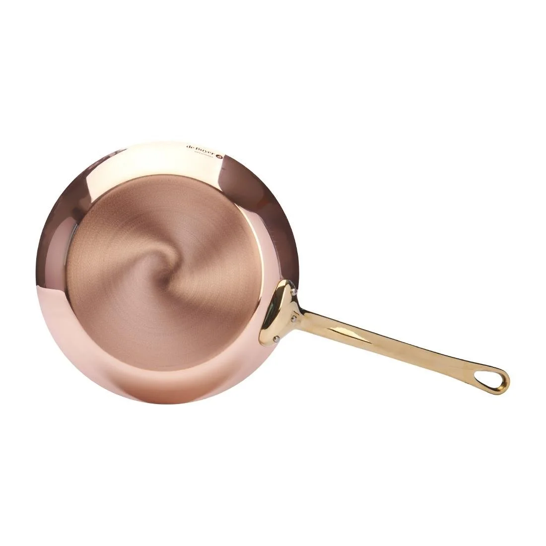 De Buyer Inocuivre Round Frying Pan with Handle Brass 20cm - Image 5