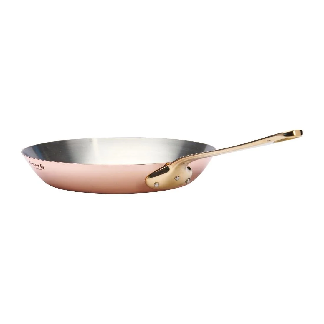 De Buyer Inocuivre Round Frying Pan with Handle Brass 20cm - Image 6