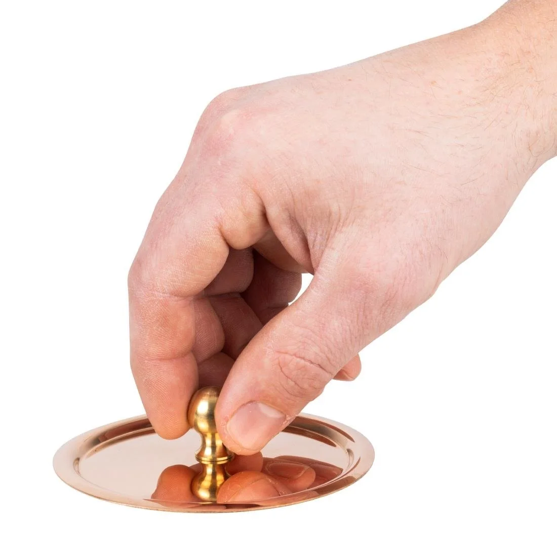 De Buyer Inocuivre Lid with Brass Handle 9cm - Image 5