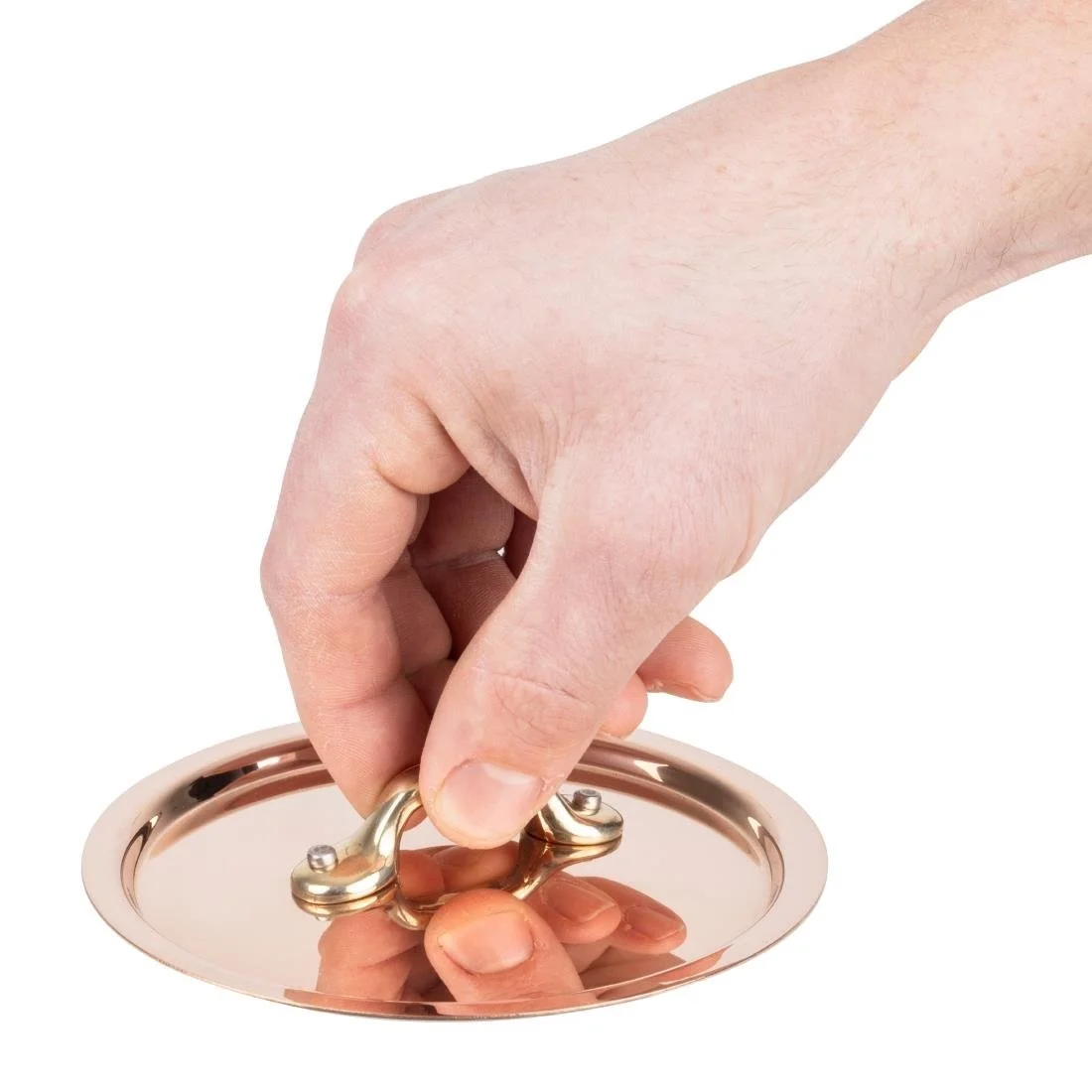 De Buyer Inocuivre Lid with Brass Handle 12cm - Image 5