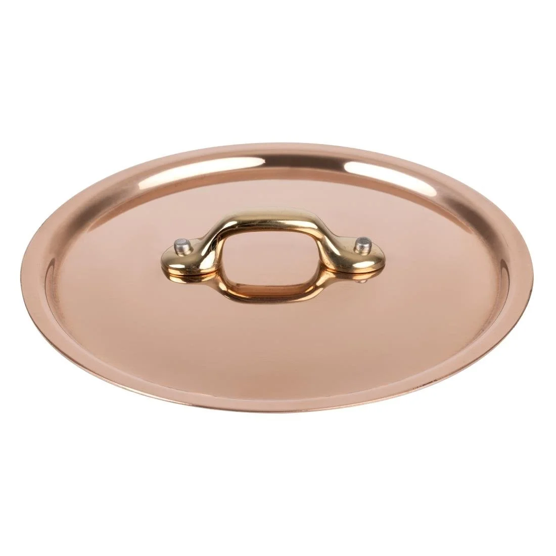 De Buyer Inocuivre Lid with Brass Handle 14cm - Image 2