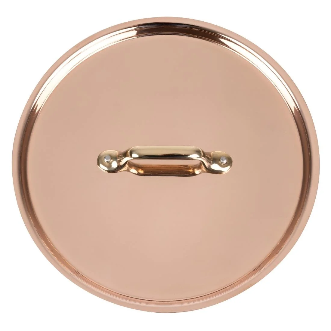 De Buyer Inocuivre Lid with Brass Handle 20cm - Image 1