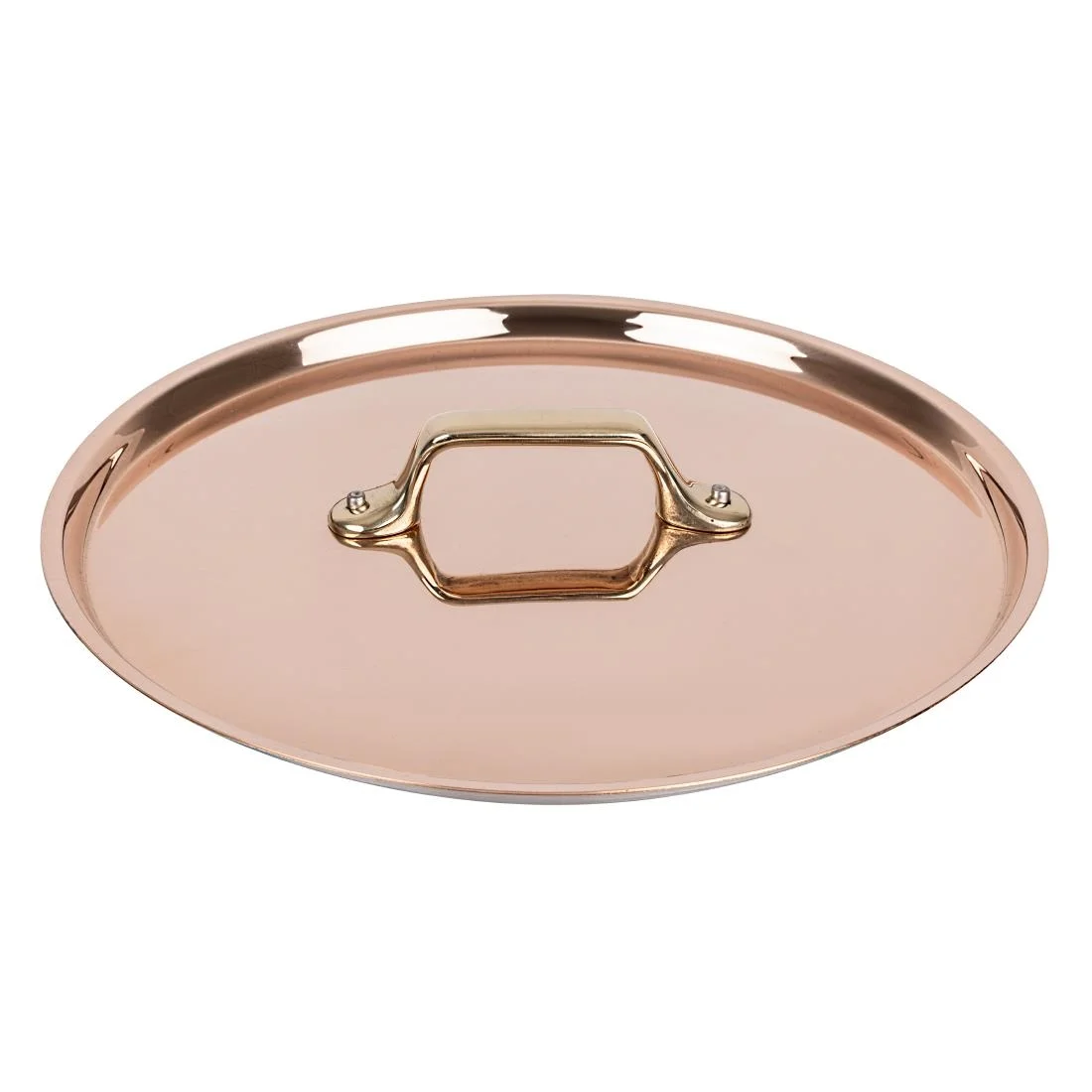 De Buyer Inocuivre Lid with Brass Handle 24cm - Image 2