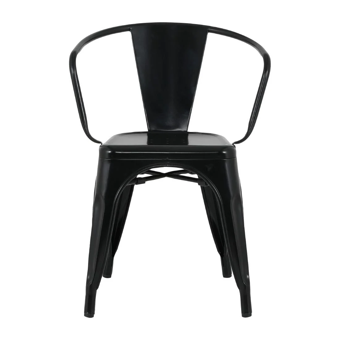 Bolero Bistro Curve Armchairs Black (4 Pack) - Image 10