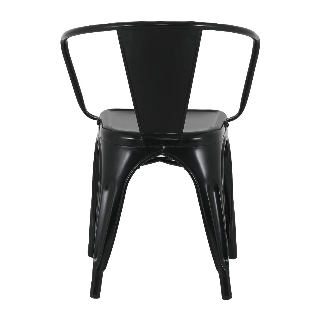Bolero Bistro Curve Armchairs Black (4 Pack) - Image 11