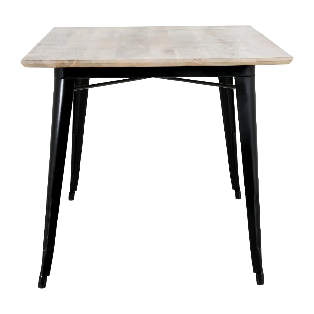 Bolero Bistro Dining Table Mango Wood Top Black Frame 1450mm - Image 12