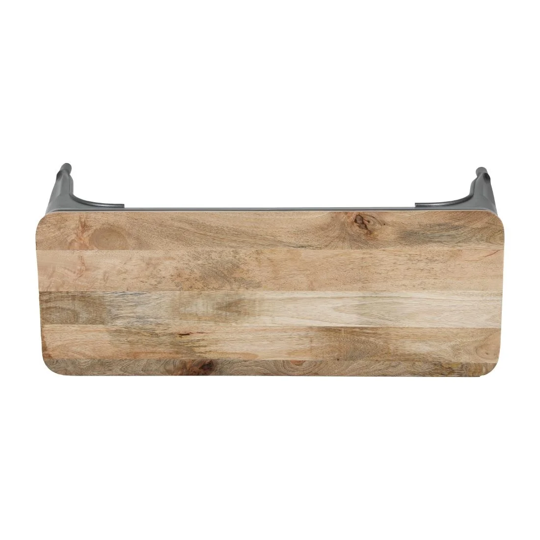 Bolero Bistro Indoor Bench Mango Wood & Gunmetal Frame 1000mm (2 Pack) - Image 10
