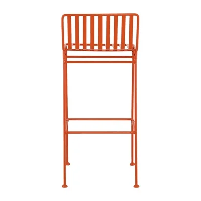 Bolero Spritz Slatted Bar Stools Vibrant Orange (2 Pack) - Image 4