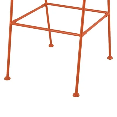 Bolero Spritz Slatted Bar Stools Vibrant Orange (2 Pack) - Image 6