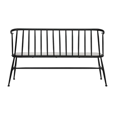 Bolero Alma Curved Back Slatted Bench - Image 2