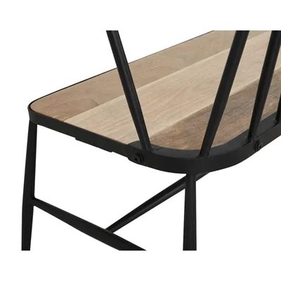 Bolero Alma Curved Back Slatted Bench - Image 4