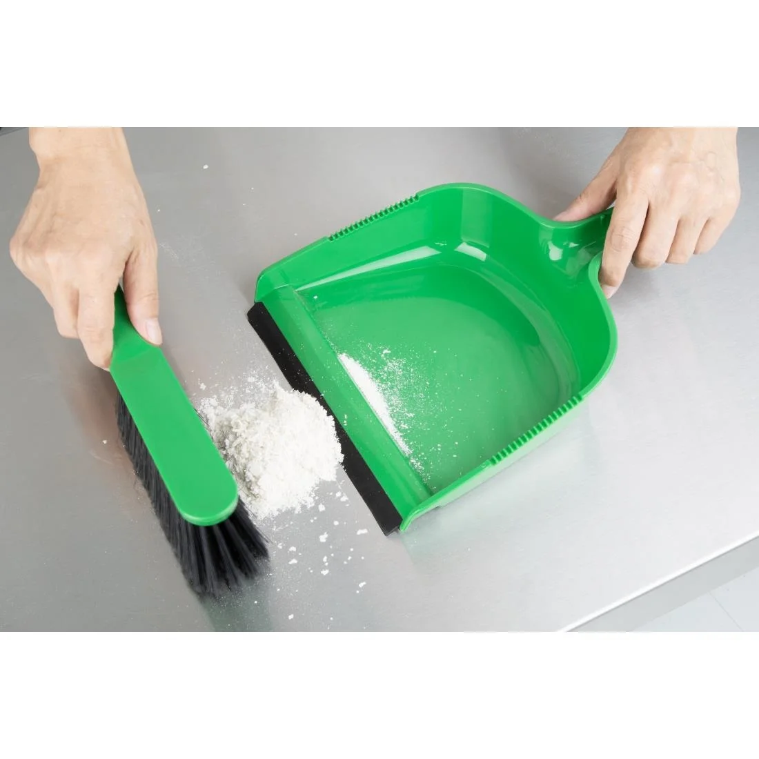 Jantex Dustpan & Brush Set - Green - Image 6