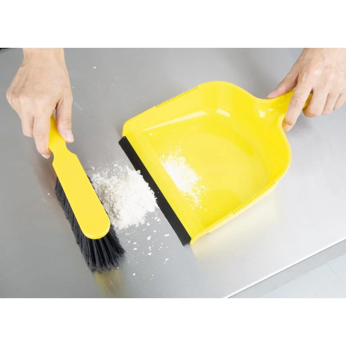 Jantex Dustpan & Brush Set - Yellow - Image 6