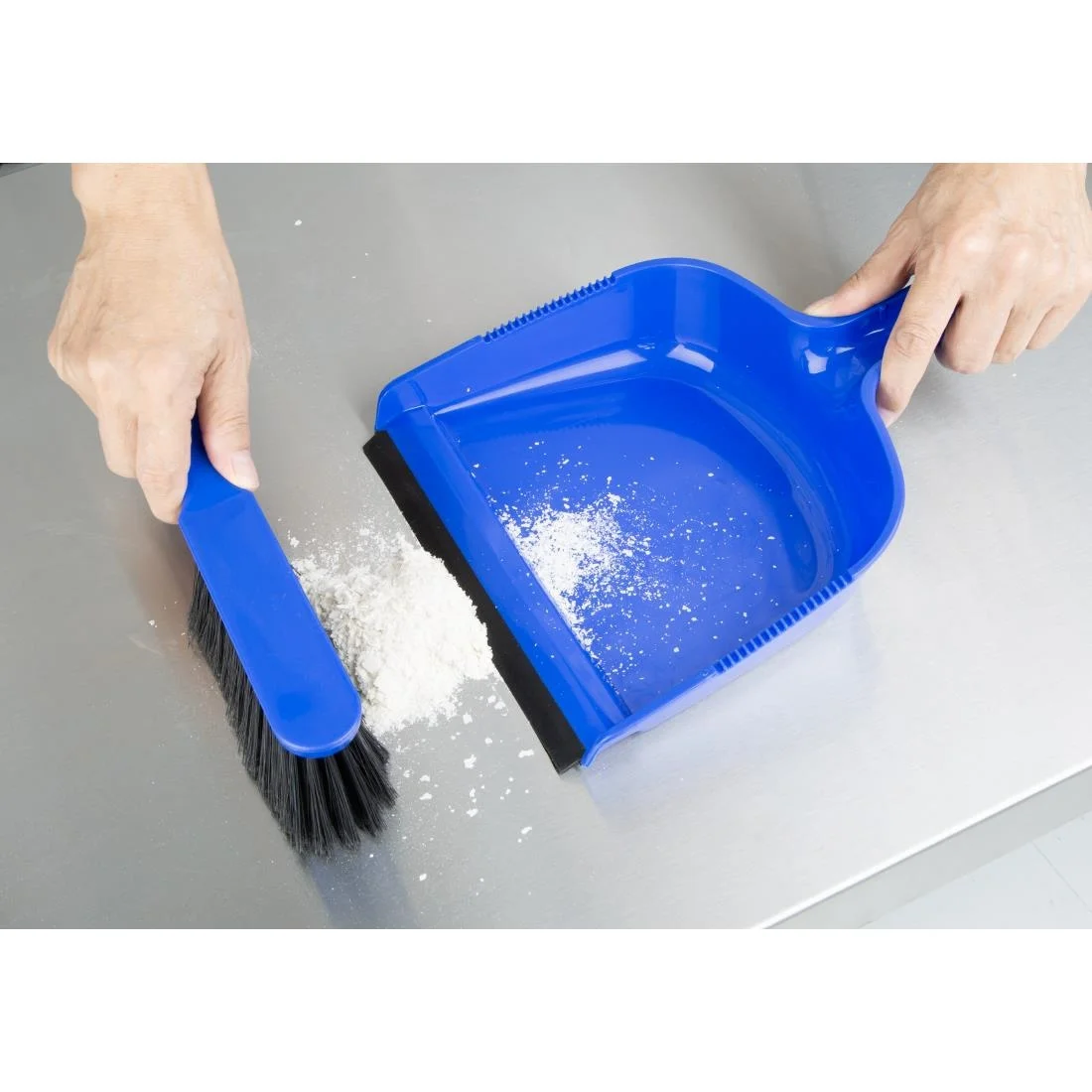 Jantex Dustpan & Brush Set - Blue - Image 5