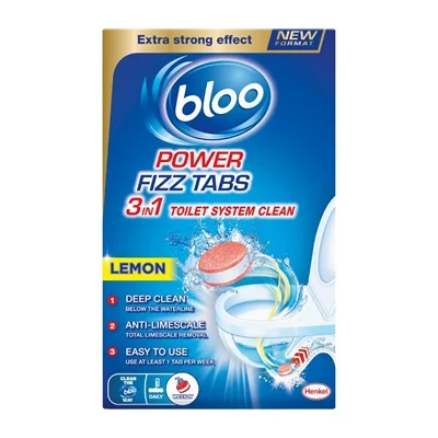 Bloo 8 Fizz Tabs Toilet Cleaner and Descaler (8 Tablets)