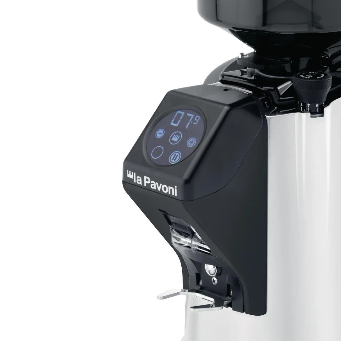 La Pavoni PGZIP2BC00UK Automatic Coffee Grinder Chrome - Image 2