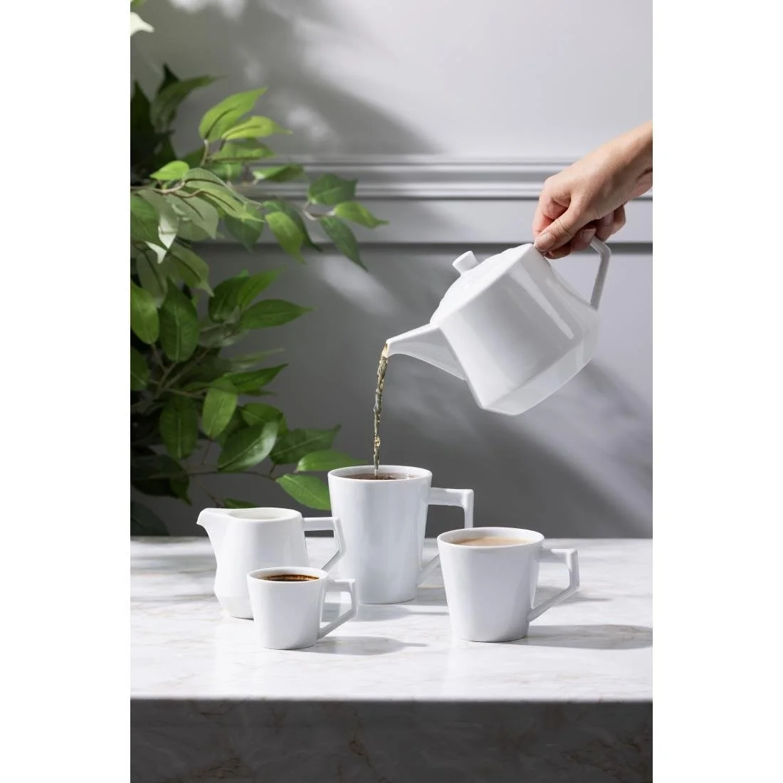 Olympia Whiteware Deco Cups 300ml (6 Pack) - Image 6