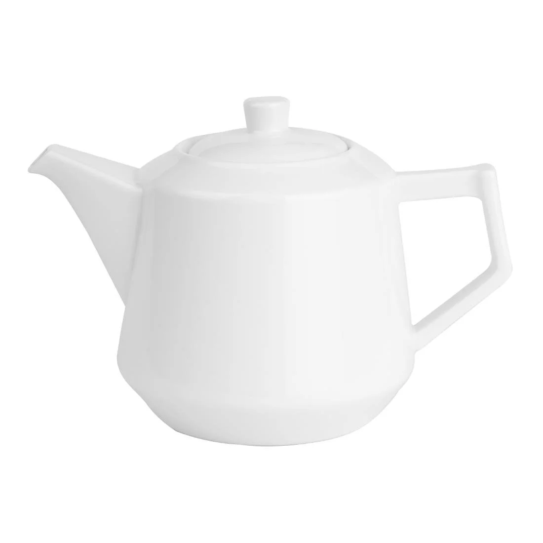 Olympia Whiteware Deco Teapots 820ml (2 Pack) - Image 2