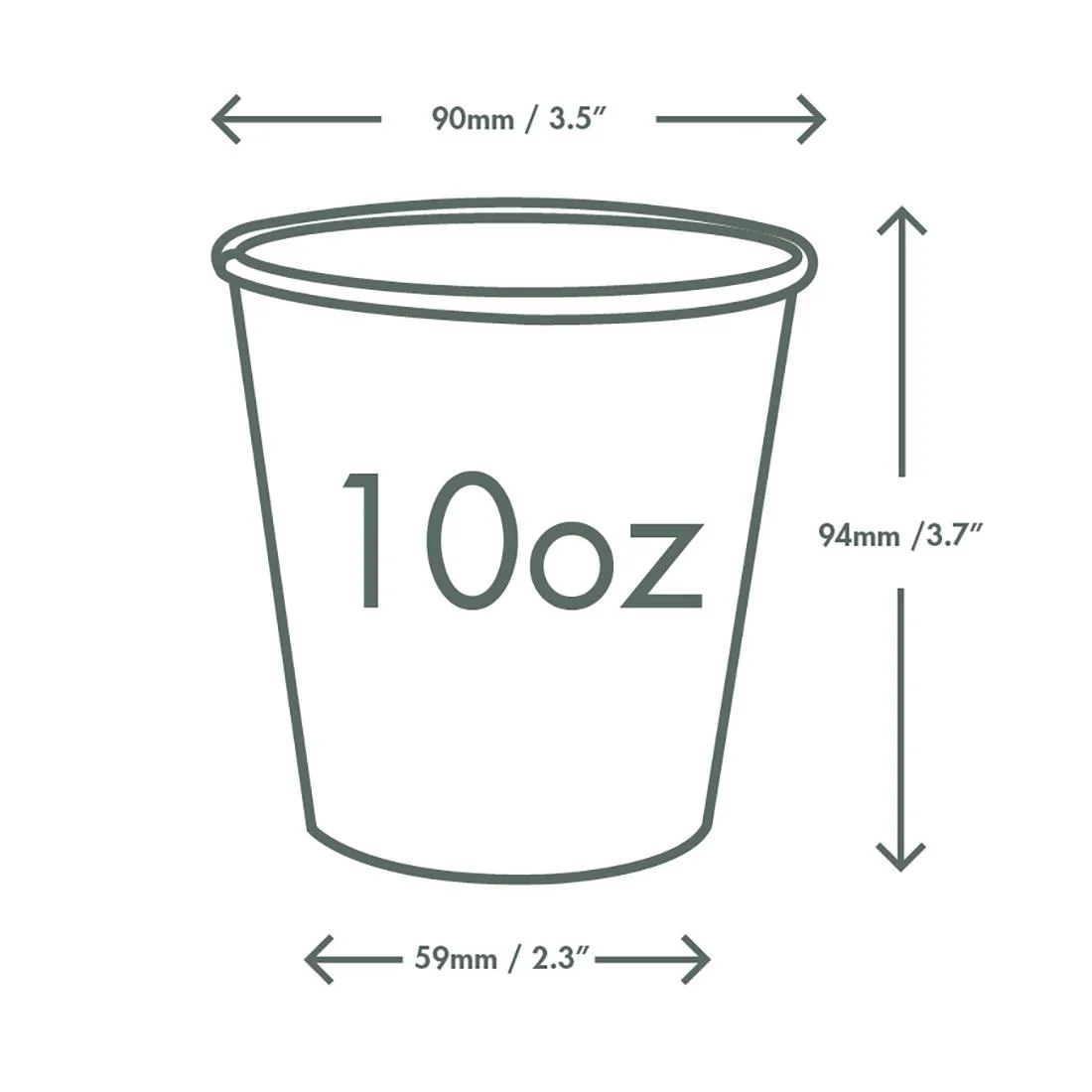 Vegware Paper Cold Cups 89-Series 10oz/285ml (1000 Pack) - Image 4