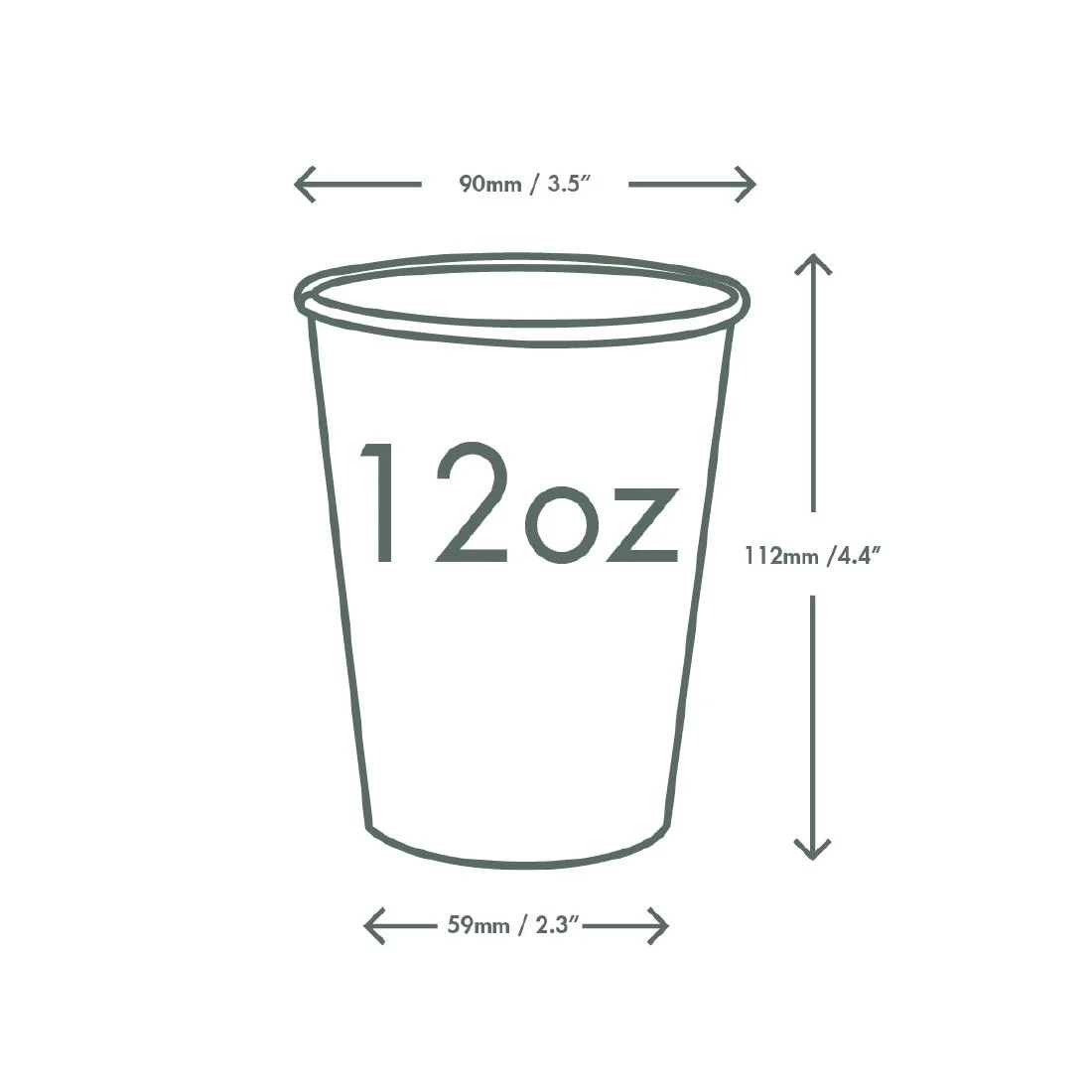 Vegware Paper Cold Cups 89-Series 12oz/360ml (1000 Pack) - Image 5