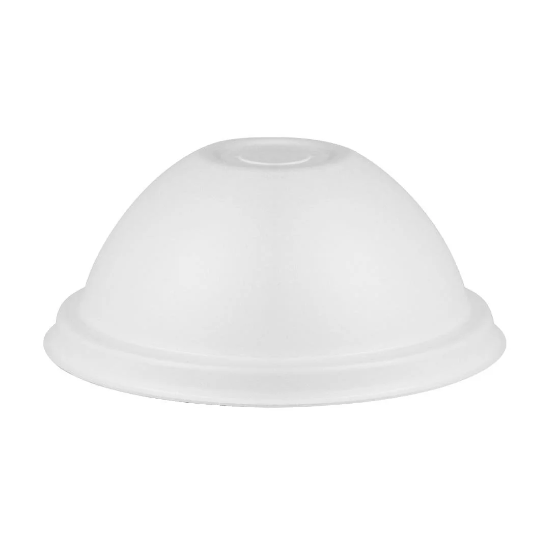 Vegware Nourish Moulded Fibre Cold Cup Dome Lids with Hole 89-Series (1000 Pack) - Image 1