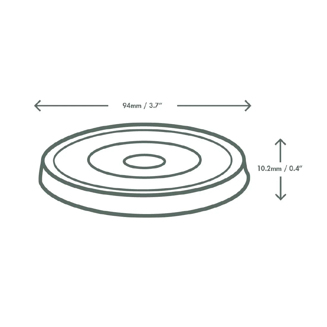 Vegware Nourish Moulded Fibre Cold Cup Flat Lids with Hole 89-Series (1000 Pack) - Image 3