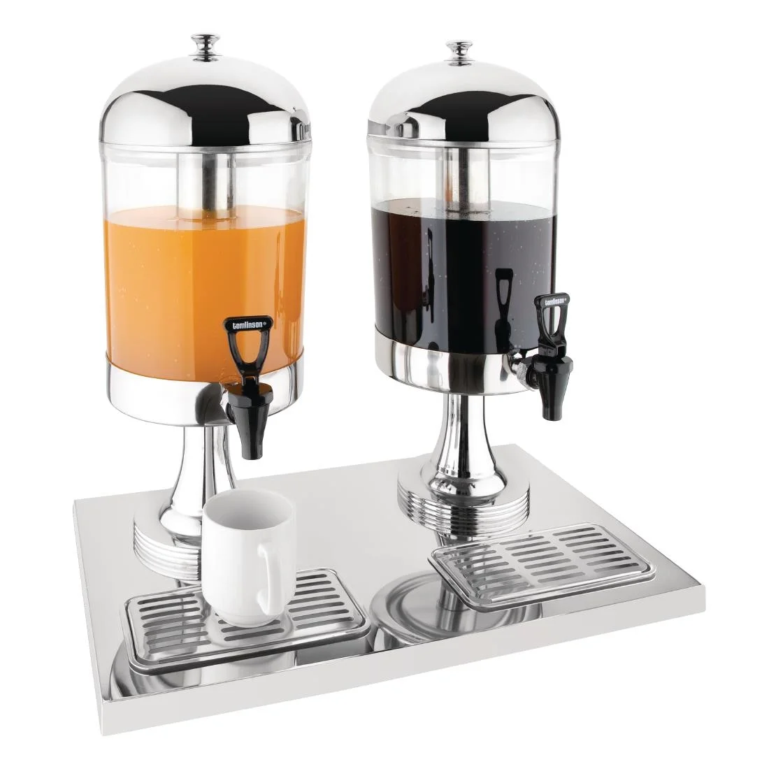 Olympia Double Juice Dispenser with Drip Tray - Image 2