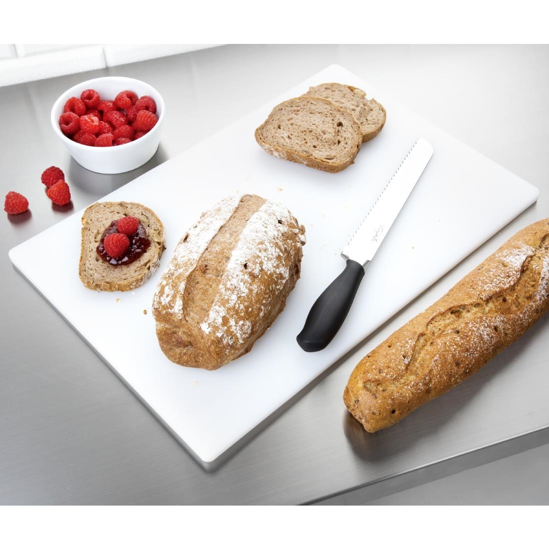 Hygiplas Standard Low Density White Chopping Board