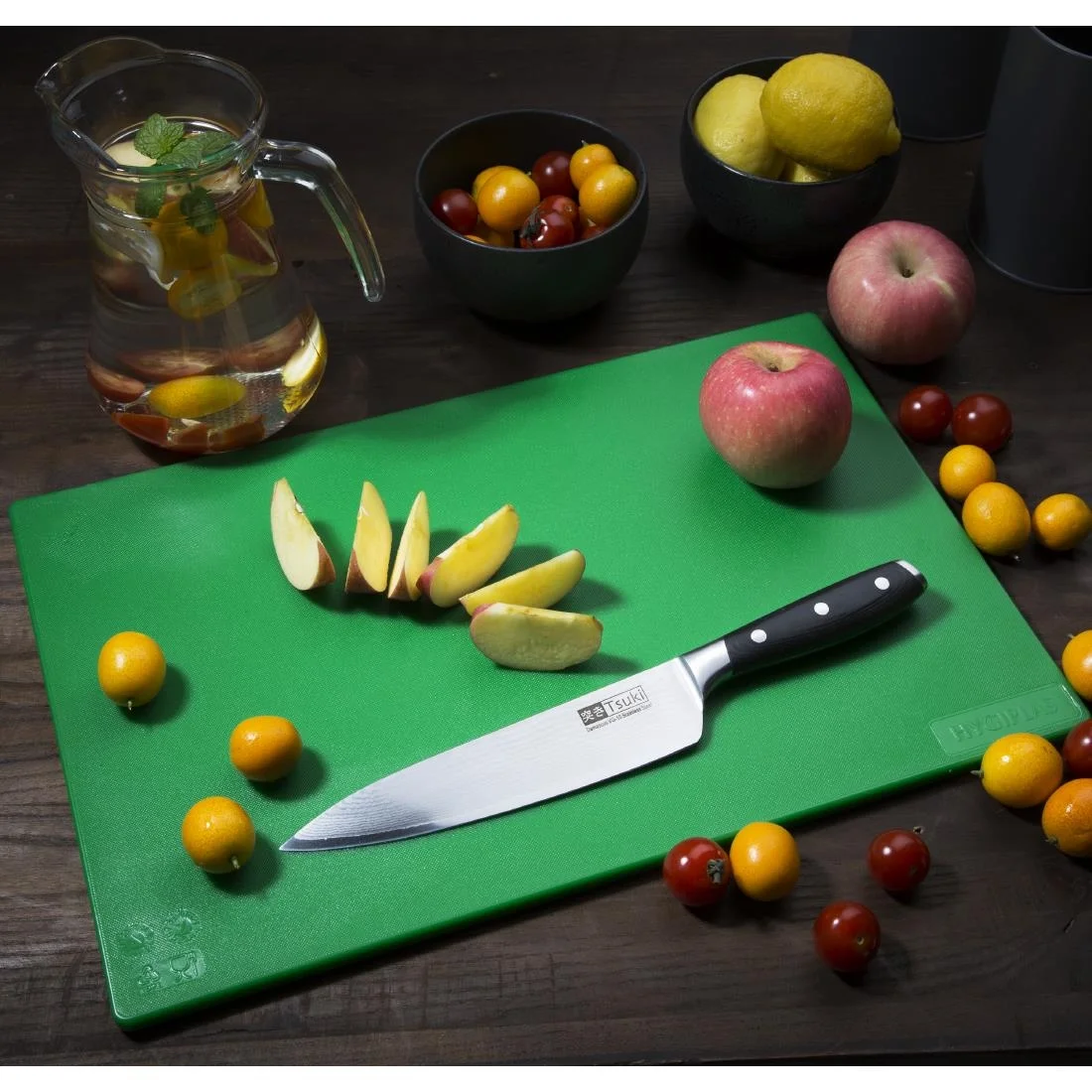 Hygiplas Standard Low Density Green Chopping Board - Image 5