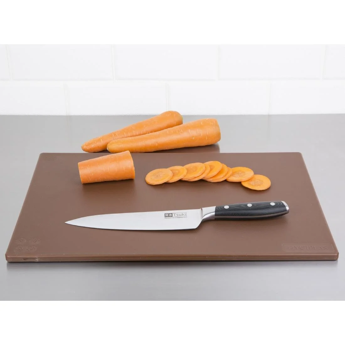 Hygiplas Standard Low Density Brown Chopping Board - Image 3