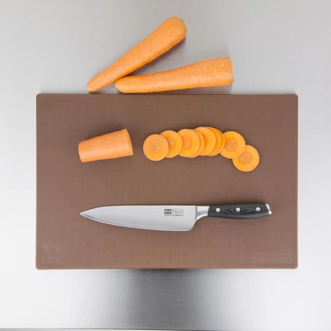 Hygiplas Standard Low Density Brown Chopping Board - Image 5