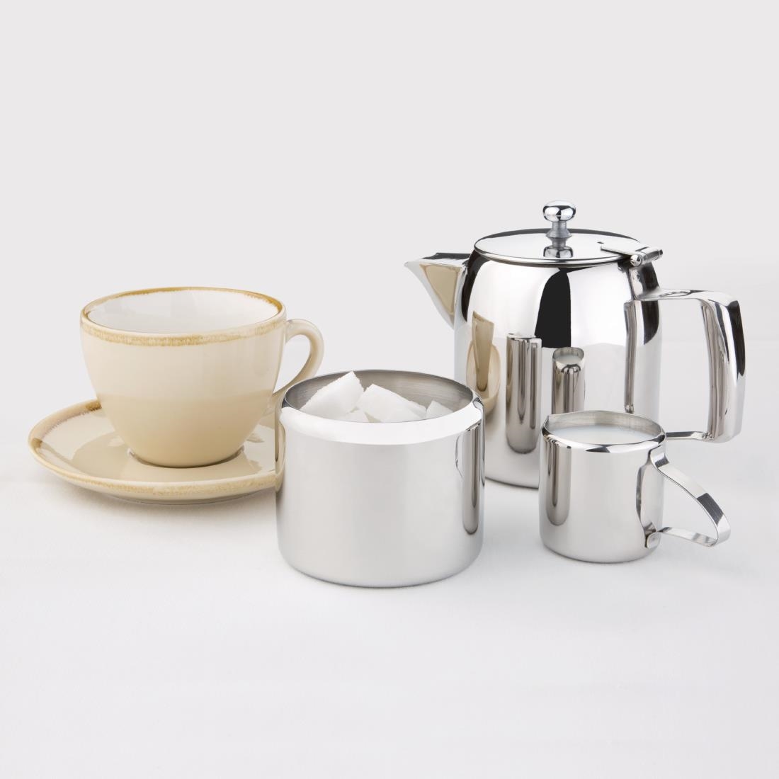 Olympia Cosmos Teapot Stainless Steel 20oz