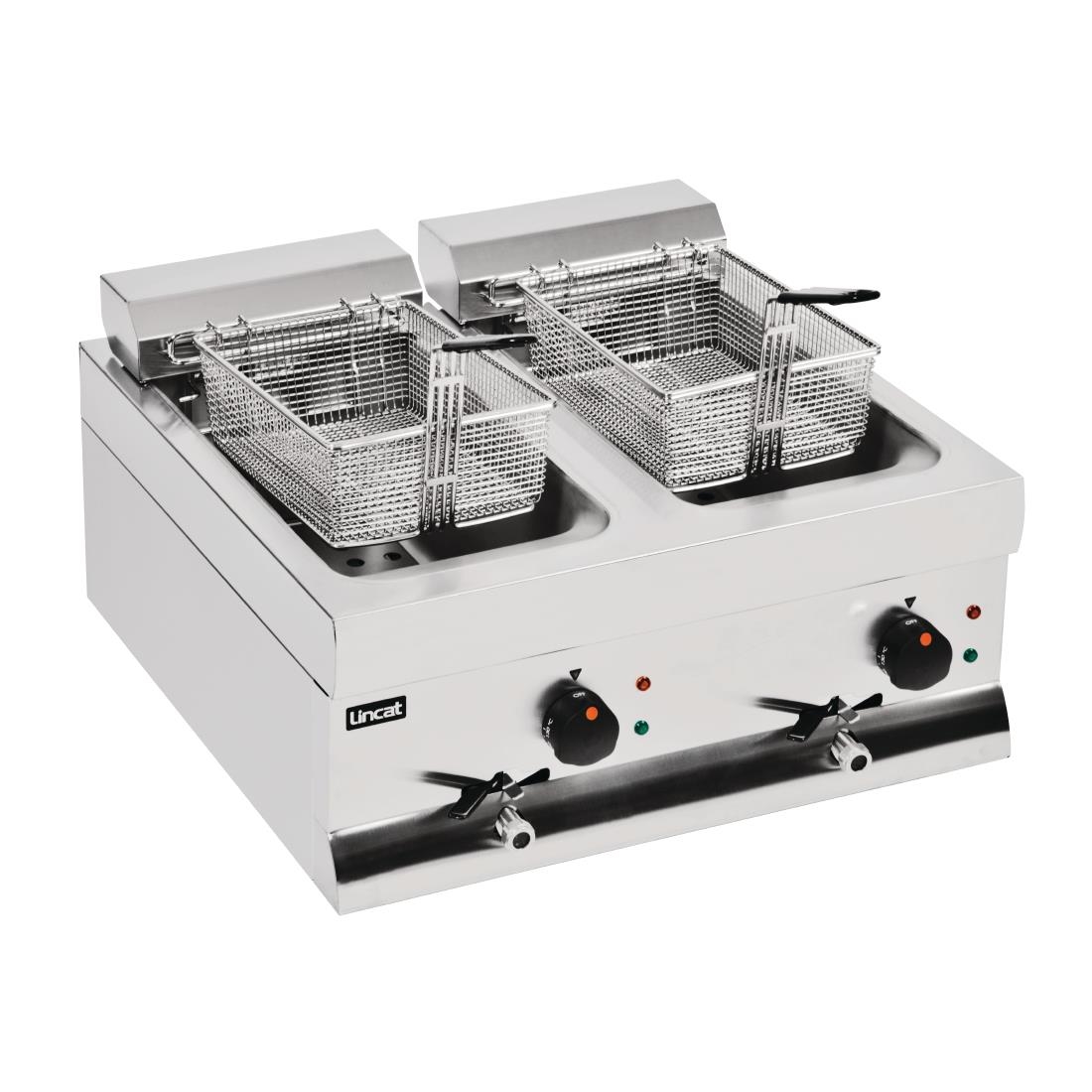 Lincat Silverlink Double Tank Countertop Fryer DF66
