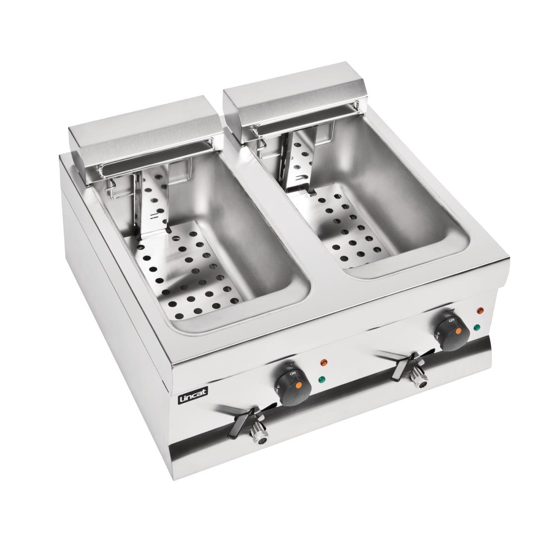 Lincat Silverlink Double Tank Countertop Fryer DF66