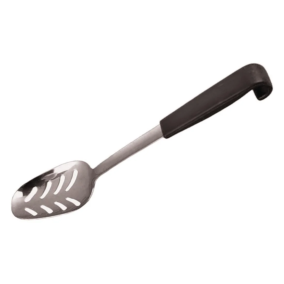 Mermaid Le Buffet Black Handled Serving Spoon Perforated 240mm - Image 1