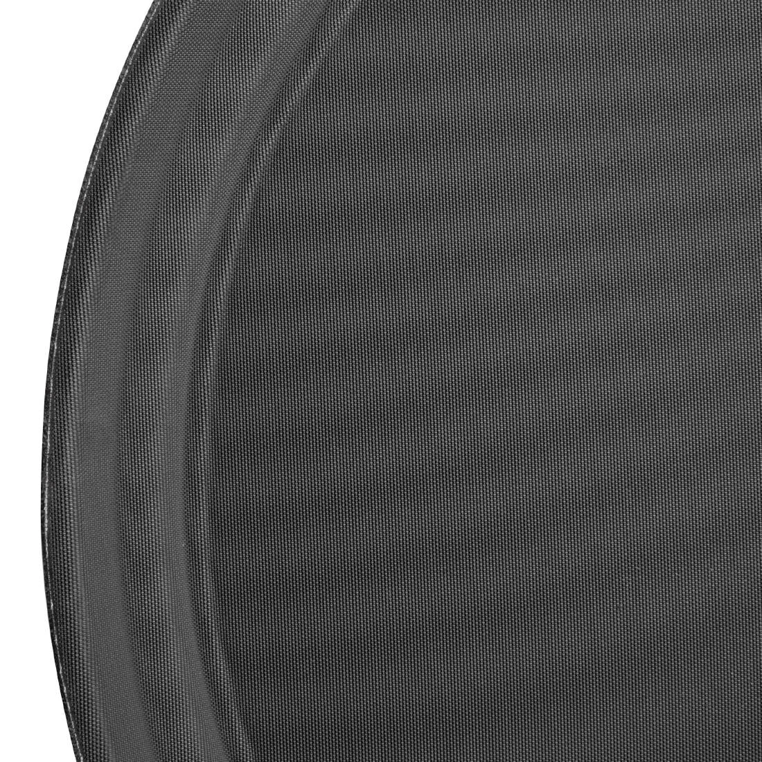 Kristallon Plastic Round Anti Slip Tray Black 14 in - Image 5