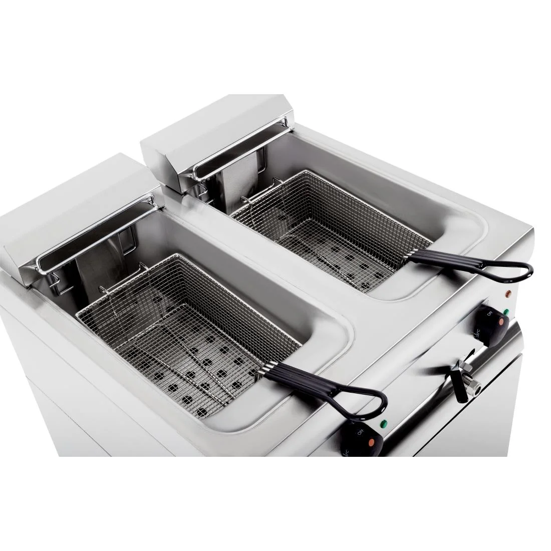 Lincat Silverlink 600 Free Standing Double Electric Fryer J12 - Image 9