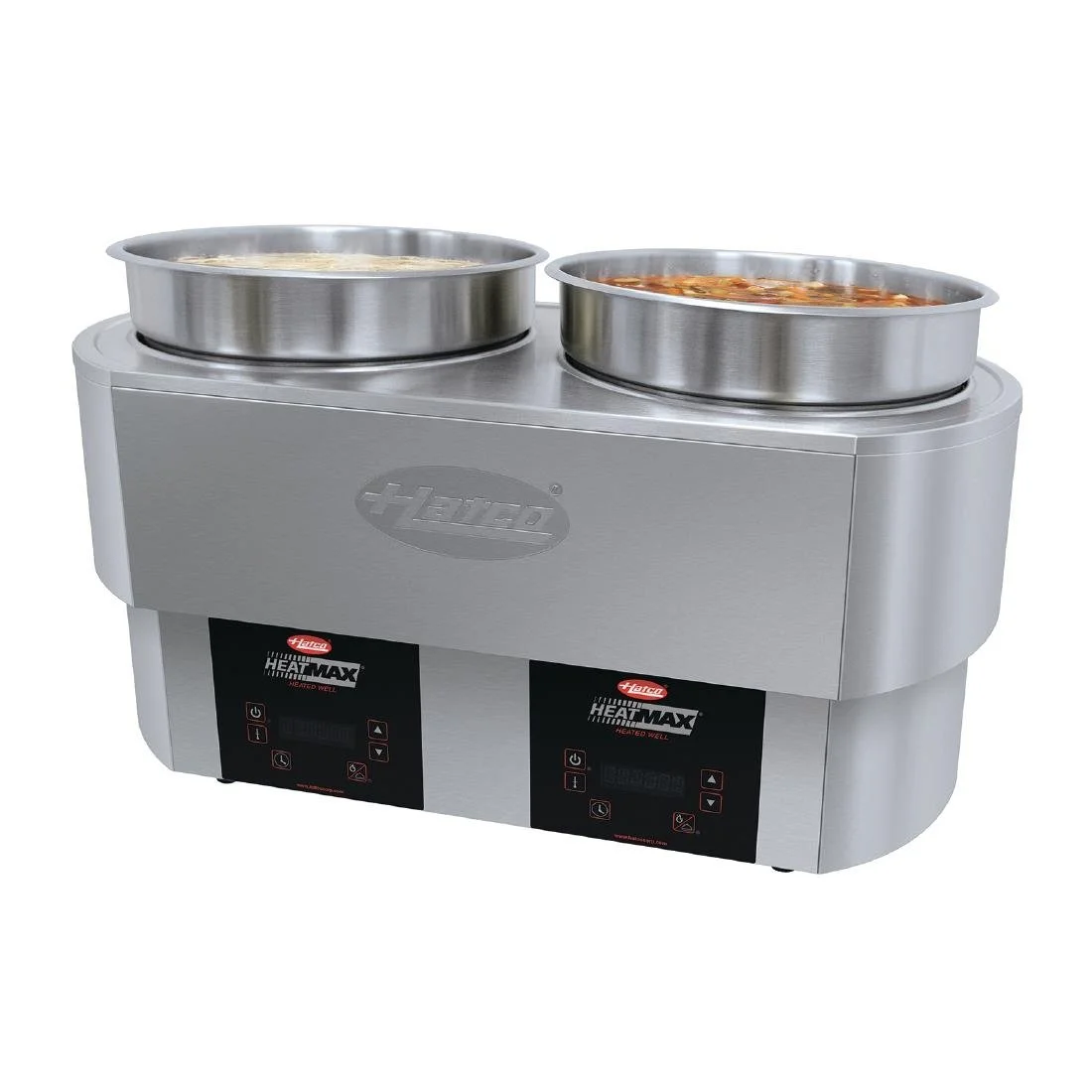 Hatco Heatmax 2x 10Ltr Round 2x10Ltr Heated Well Counter Top Double Well RHW2-2 - Image 2