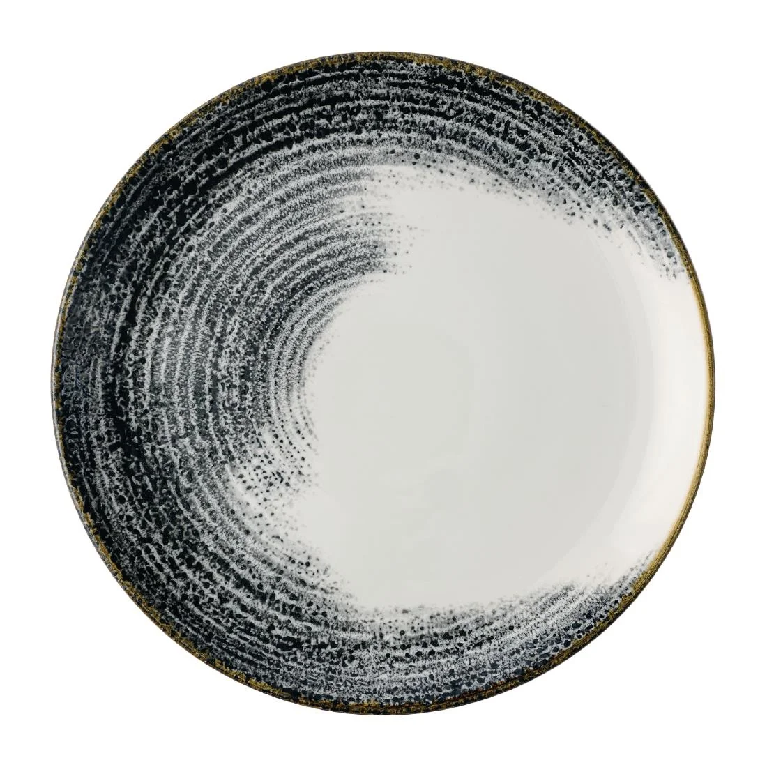 Churchill Homespun Accents Black Evolve Coupe Plates 288mm (12 Pack)
