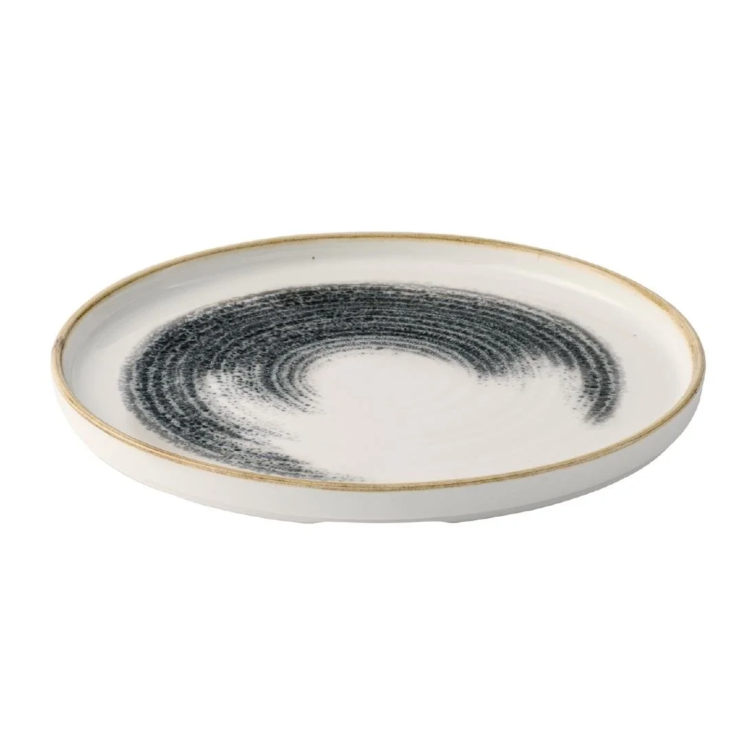 Churchill Homespun Accents Black Walled Plates 260mm (6 Pack) - Image 2