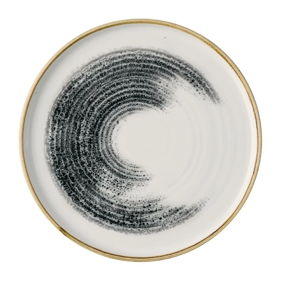 Churchill Homespun Accents Black Walled Plates 260mm (6 Pack) - Image 1