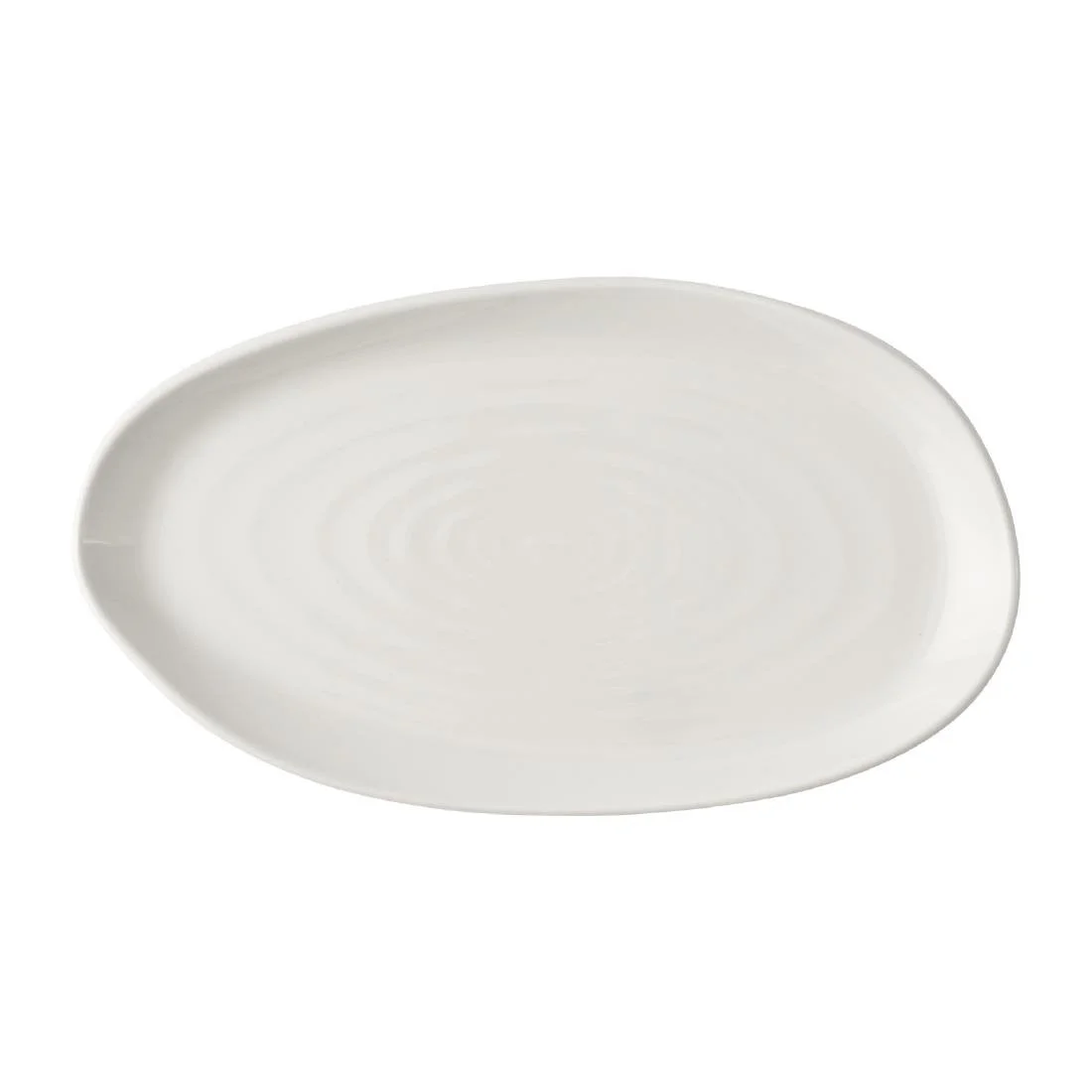 Churchill Envisage Natural White Organic Oblong Plates 260x150mm (6 Pack) - Image 1