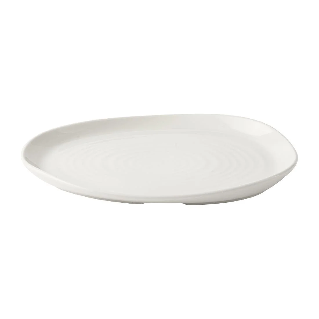Churchill Envisage Natural White Organic Oblong Plates 260x200mm (6 Pack) - Image 2