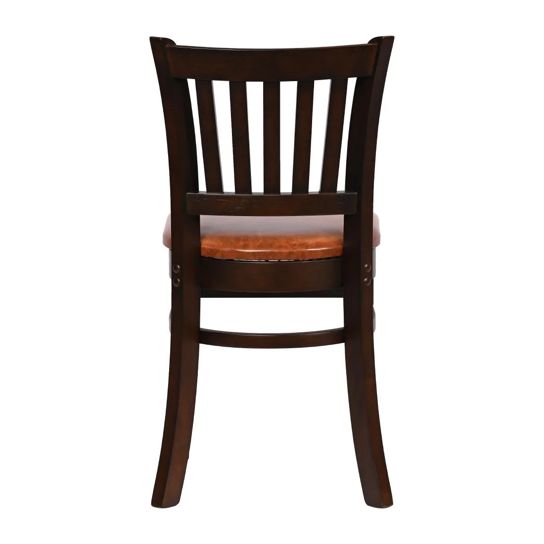 Turin Dining Table with 4 Manhattan Chairs in Dark Walnut with Bison Tan - Image 5