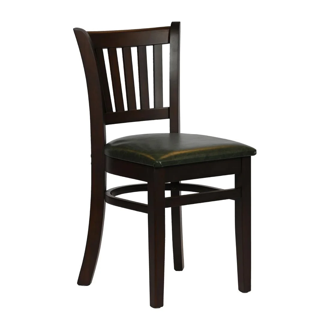 Turin Dining Table with 4 Manhattan Chairs in Dark Walnut with Bison Cedar - Image 2