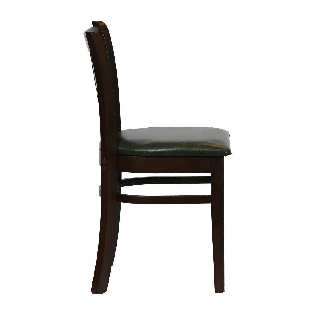 Turin Dining Table with 4 Manhattan Chairs in Dark Walnut with Bison Cedar - Image 4