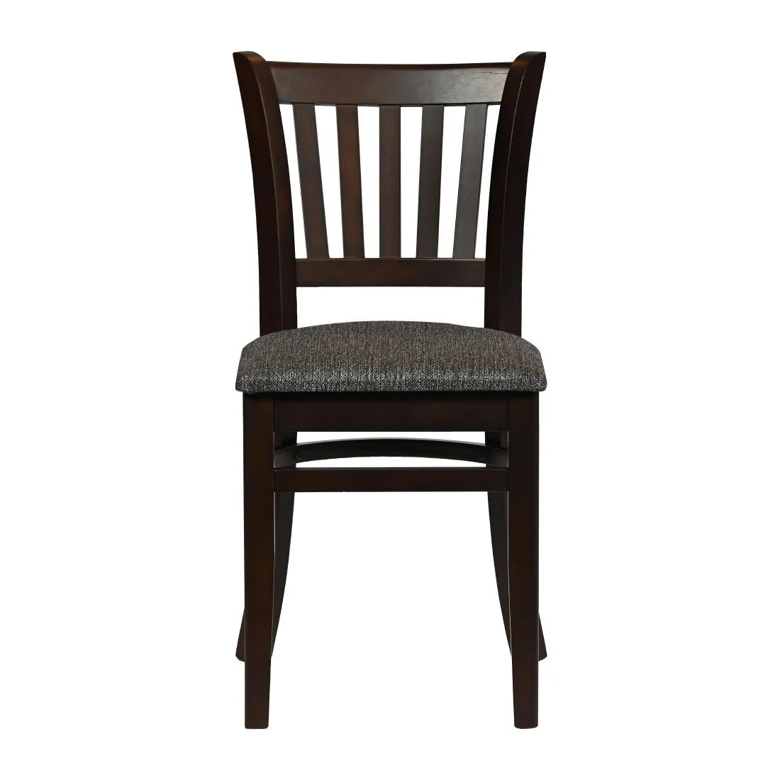 Turin Dining Table with 4 Manhattan Chairs in Dark Walnut with Shetland Smoke - Image 3